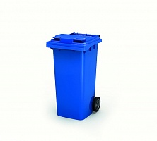Мусорный бак синий 120 литров в Курске выбрать из каталога ПластикПроф